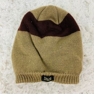 Polar Extreme Brown and Tan fleece warm winter Beanie